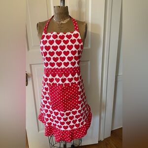 COTTAGECORE VALENTINE 100% Cotton Heart Apron
